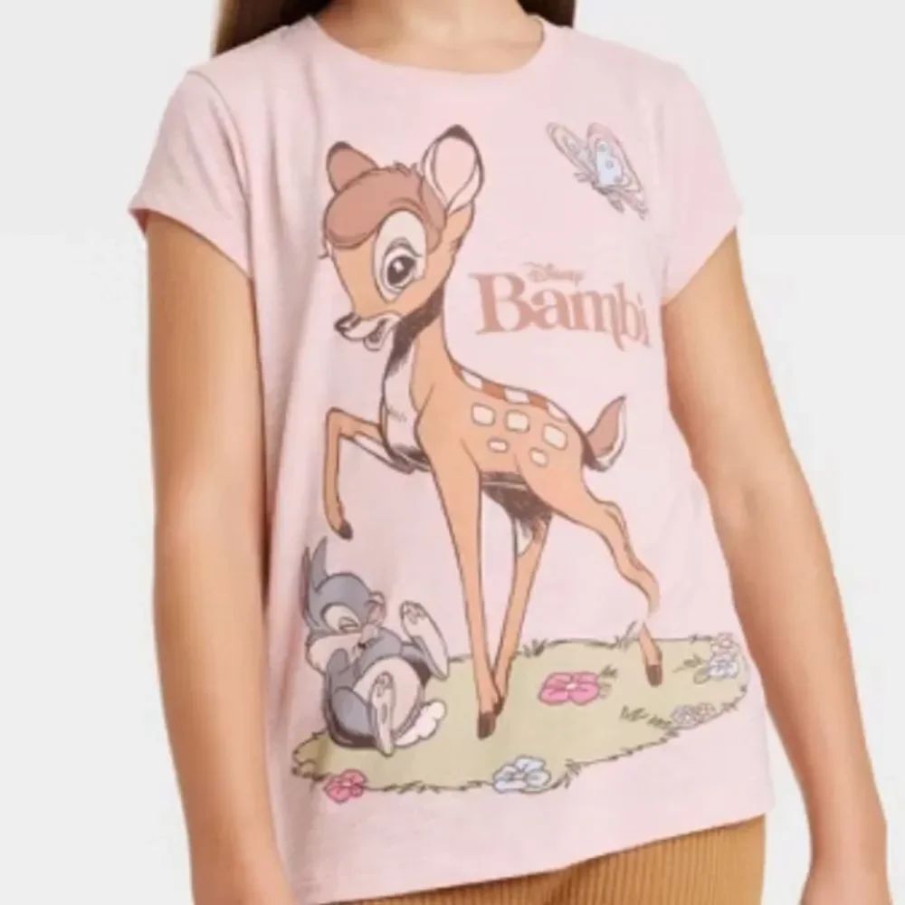 Disney Bambi Kids T-Shirt - Pink in Size Medium (7/8)
